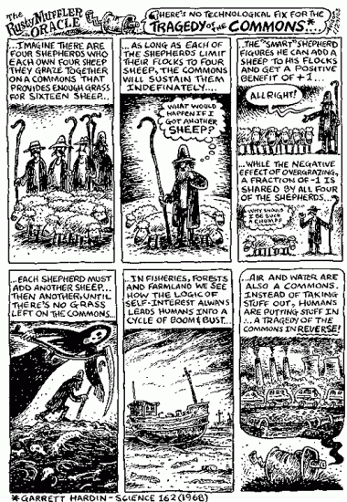 Tragedy of the commons cartoon